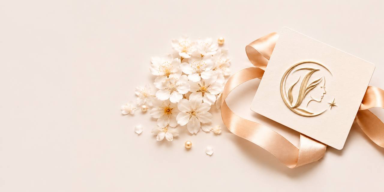 Luminova special offers gift card with flowers and ribbon